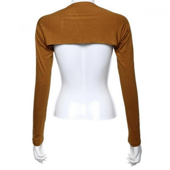BRC Women Stylish Hijab Muslim One Piece Sleeves Arm Cover Shrug Light tan