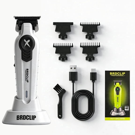 BRDCLIPPRO Beard Trimmer for Men - FA1T, Cordless Hair Trimmer,White