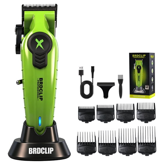BRDCLIPPRO Cordless Hair Clippers for Men-Green
