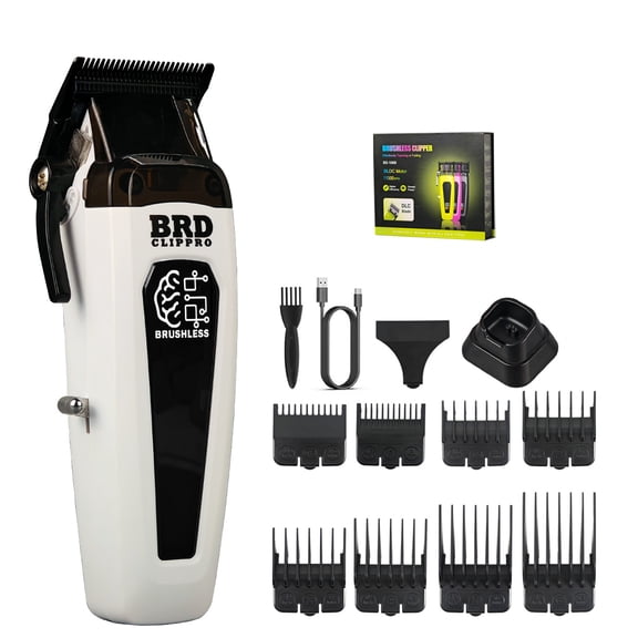 BRDCLIPPRO Electric Hair Clippers for Men-106B,7500 RPM High Speed,White
