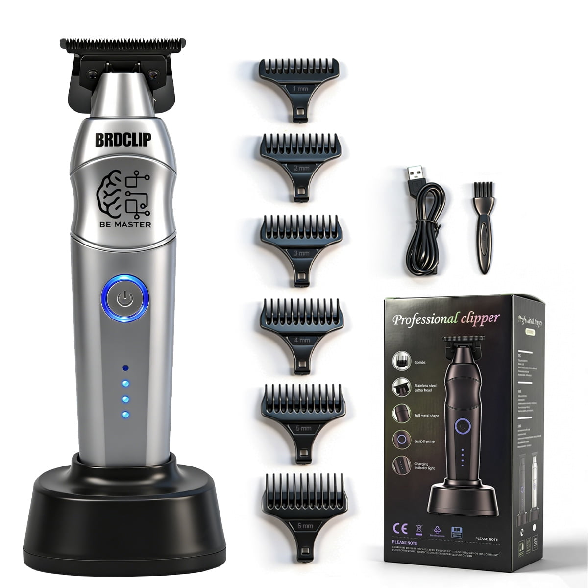 DC-6 バリカン・クリッパー BRDCLIPPRO Hair Trimmer for Men-617, 7000 RPM Cordless Barber