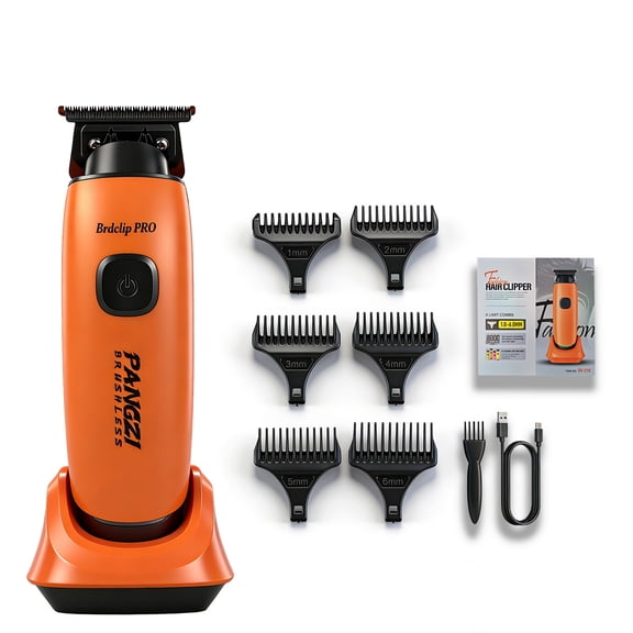 BRDCLIPPRO Hair Trimmer for Men-JH729,8000RPM brushless motor,Orange,1ps