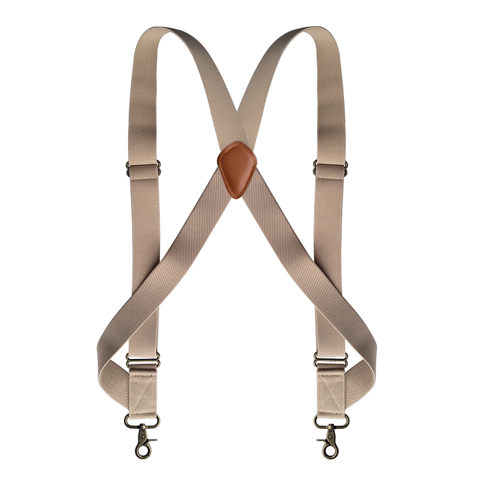 Hold-Up Casual Suspenders - Dark Denim Y-Back Clip-On Suspenders With No-Slip Clips, 1.5" Wide