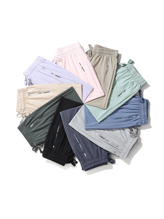 Beeswan Pants for Women Over 50, Stretch Active - Women's Ultra Stretch Breathable Casual Quick Drying Comfy Fit Pants Dark Gray L