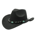 thumbnail image 1 of BRDFRL Cowboy Hat for Boys Girls Western Felt Fedora Hat for Kids 3-7 Years, 1 of 3