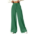 thumbnail image 1 of BRDFRL Flare Sweatpants Women Baggy Wide Leg Pants Casual Comfy High Waisted Y2k Sweatpants Lightweight Joggers with Pockets Dark Green XL, 1 of 6