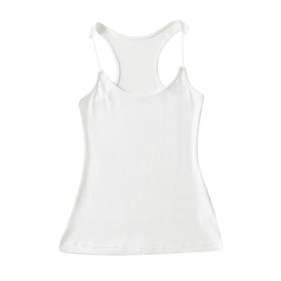 BRDFRL Invisible Strap Tank Tops Y2k Aesthetic Sexy Tank Tops for Women Thin Strap Tank Tops White S