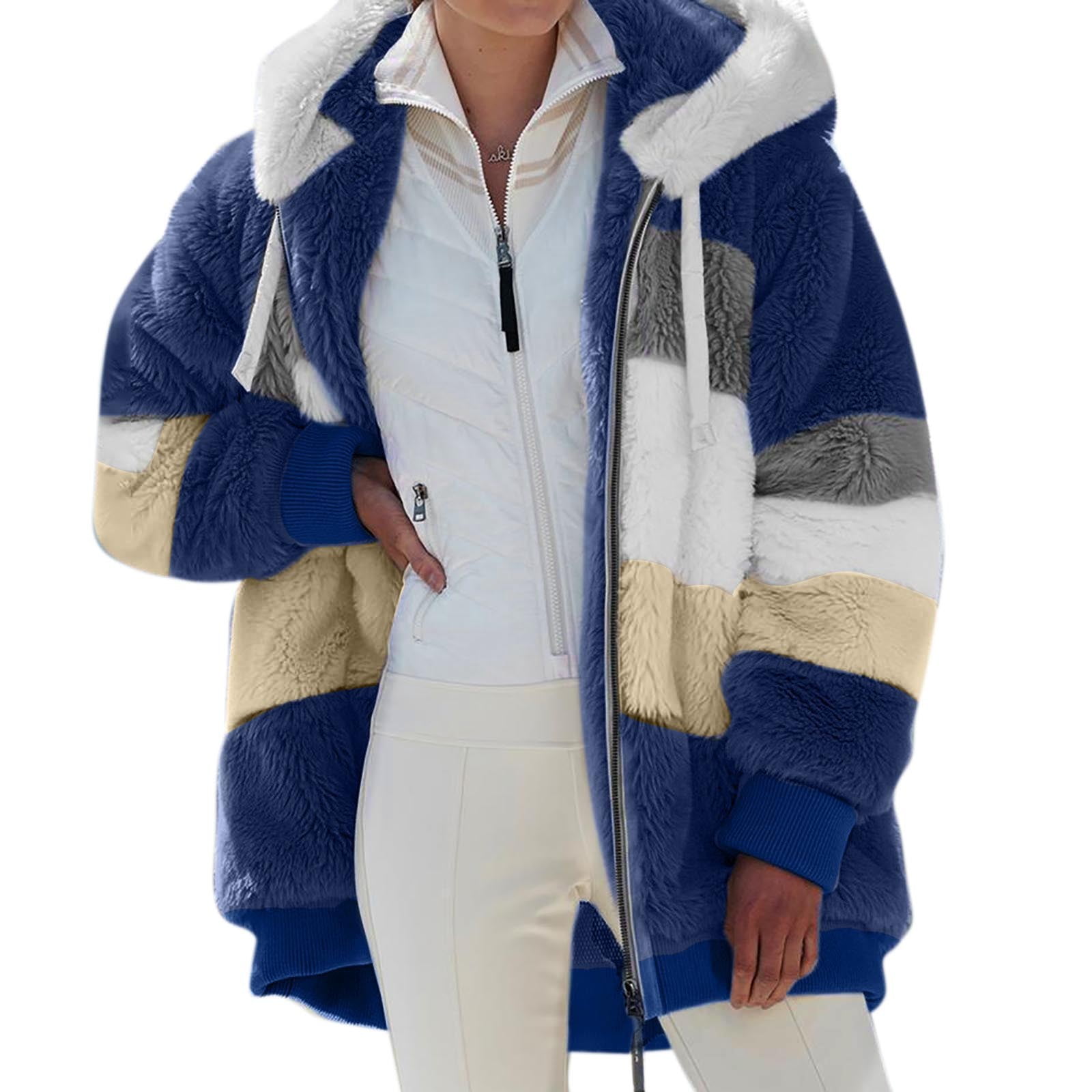 ⏳Time-Limited Special⏰Contrasting Padded Coat main image 1