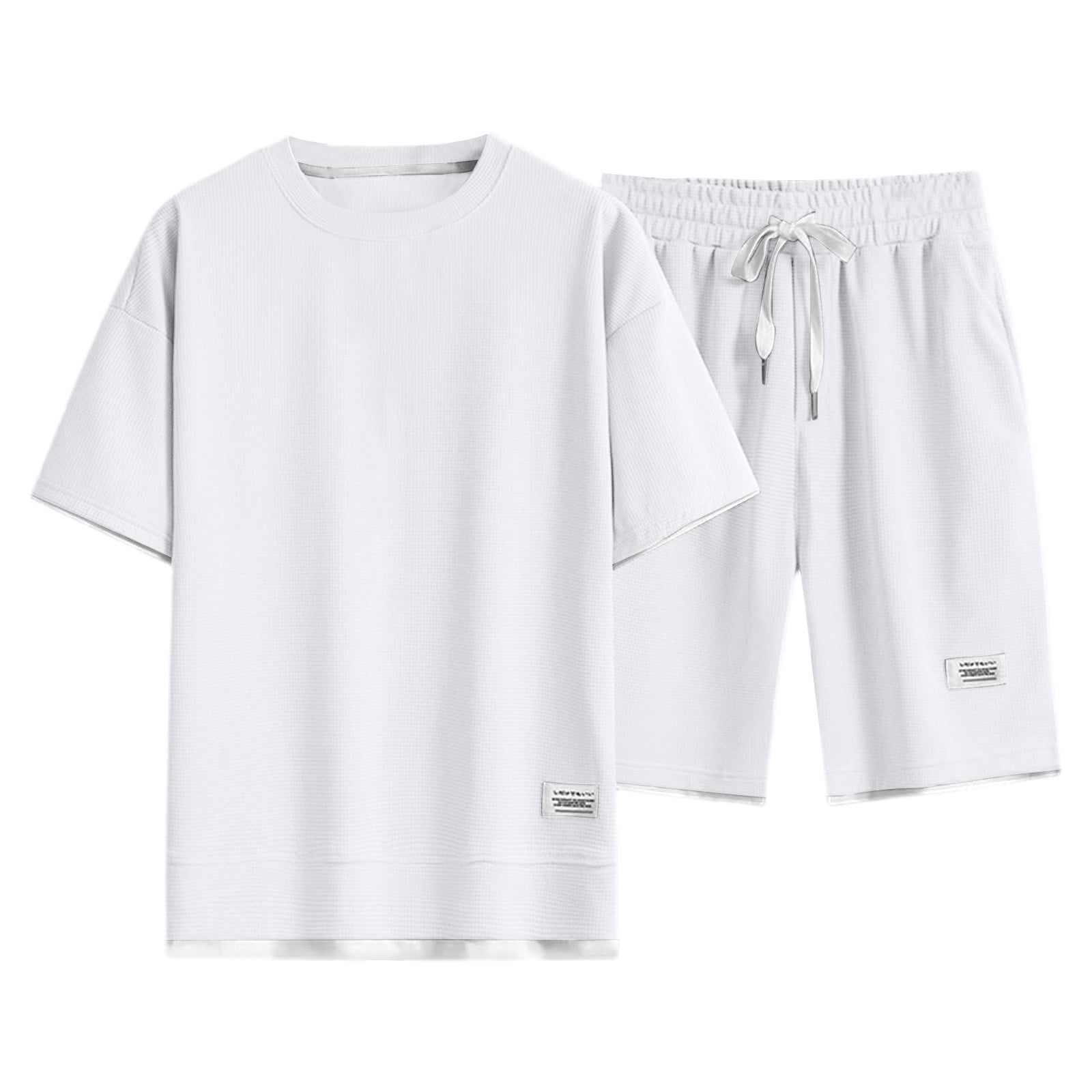 Sweat Shorts In Waffle With 4 Bar Men