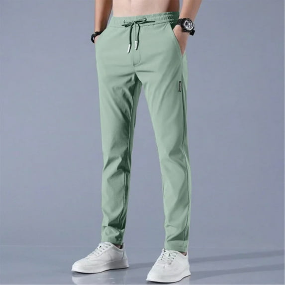 BRDFRL Palcomfy Glide Pants for Men – Unisex Quick Dry Stretch Pants, Soft and Breathable, Ideal for Daily Wear, Sports, and Outdoor Adventures Green L