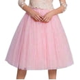 thumbnail image 1 of BRDFRL Women A-Line Tulle Skirt Tutu Knee Length Light pink XL, 1 of 6