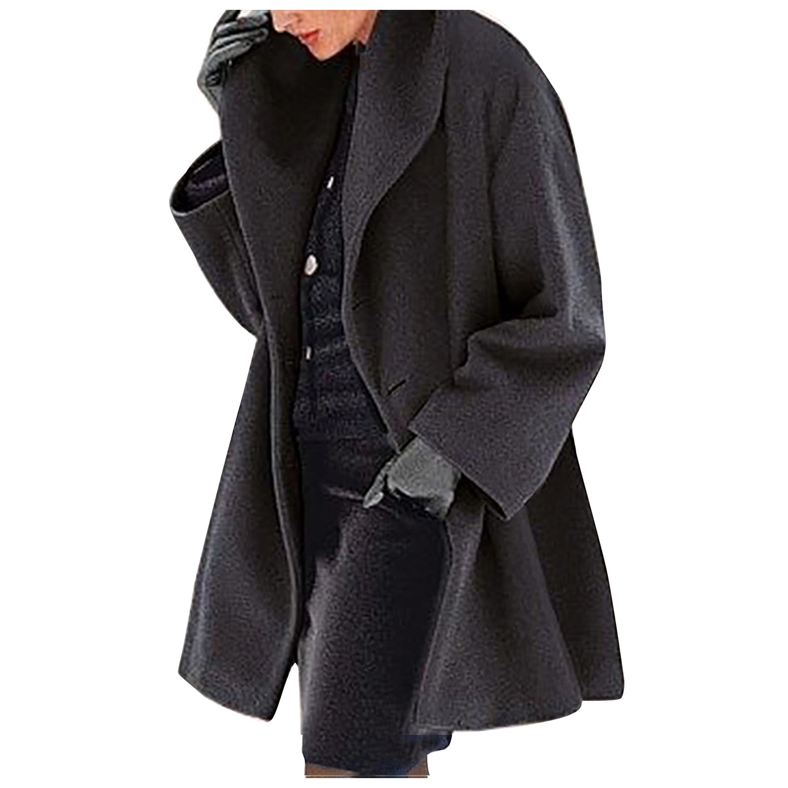値下げ　shaggy wool soutien collar long coat Tiqkatyck Trench Coat Clearance Women Clothing Women Fashion