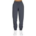 thumbnail image 1 of BRDFRL Women's Sweatpants Petite Length Pockets Pants Casual Workout Athletic Joggers Drawstring Waist Sweat Pants Dark Gray L, 1 of 7