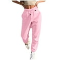 BRDFRL Women's Sweatpants Petite Length Pockets Pants Casual Workout