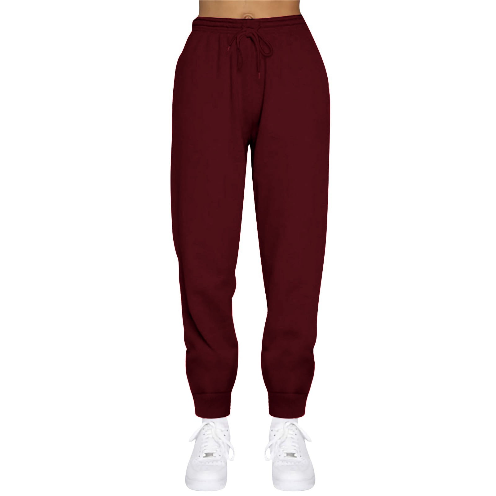 BRDFRL Women's Sweatpants Petite Length Pockets Pants Casual Workout