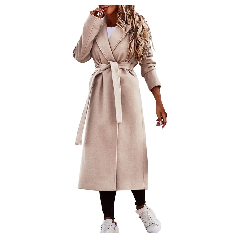 BRDFRL Women’s Wool Blend Coat Oversized Long Winter Dress Coats 