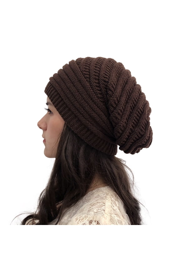 Womens Winter Slouchy Beanie Hat Knit Warm Winter Hats for Women Soft Stretch Ski Cap Ladies Beanies