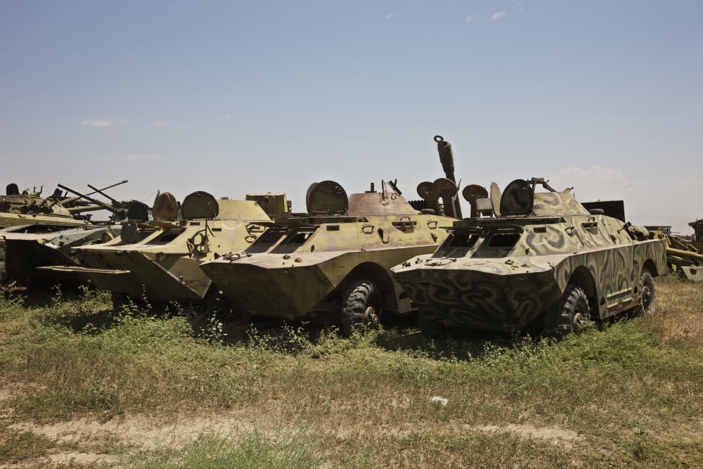 BRDM-2 Combat ReconnaissancePatrol vehicles Canvas Art - Terry MooreStocktrek Images (18 x 12)