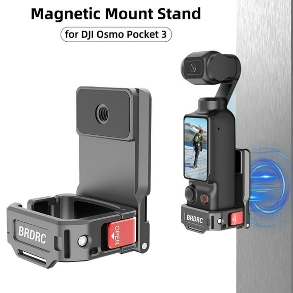 BRDRC Magnetic Adapter Frame for DJI Osmo Pocket 3 Camera Expansion Bracket Desktop Mount Base Vlgo Video Shooting Accessories