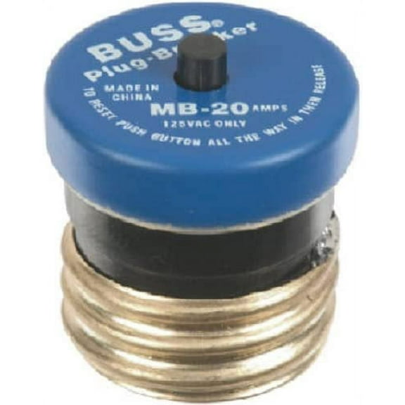 Cooper Bussmann Mini Circuit Breaker VPKMB20 - 20 Amp Standard - Yellow, 125 VAC