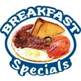 thumbnail image 1 of BREAKFAST SPECIALS 16" Concession Decal sign cart trailer stand sticker equipment, 1 of 3