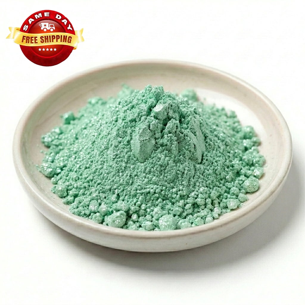 BREATH OF SPRING GREEN LUXURY MICA COLORANT PIGMENT POWDER COSMETIC GRADE 2 OZ