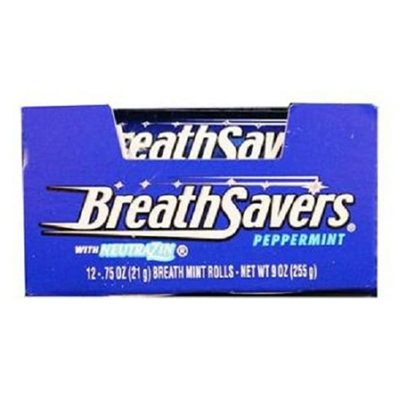 BREATH SAVERS Mints, Peppermint, 0.75 Ounce (Pack of 24)