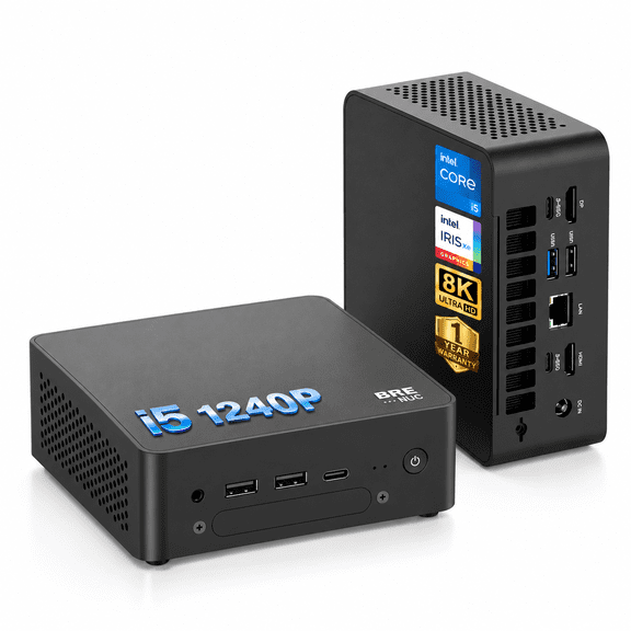 BREB Mini Desktop Game PC, intel core i5-1240P, 16GB DDR5 RAM & 512GB SSD