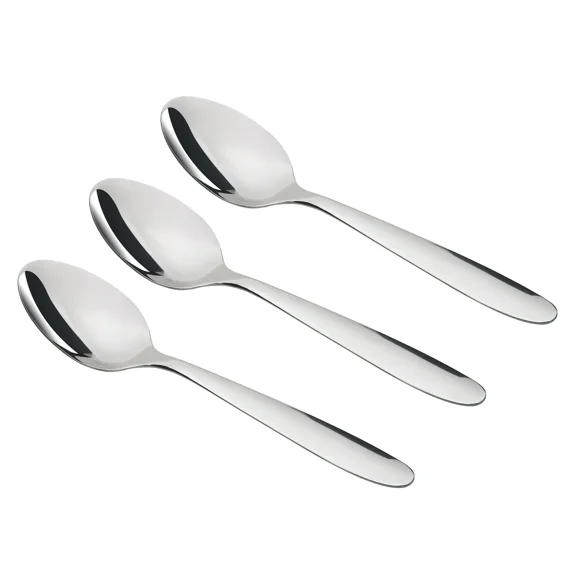 Mainstays Breck Stainless Steel Teaspoon Set, Adult 3-Piece Tableware Set