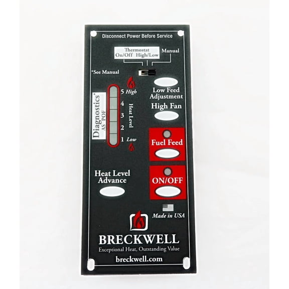 BRECKWELL Circuit Control Board Panel, P20, P26, P23, P23i, P24, P24i, A-E-301