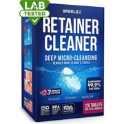 BREELEX Retainer Cleaner, 120 tablets, Deep Micro-Cleansing