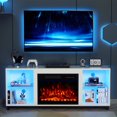 BREEZEHEAT Electric Fireplace TV StandLed Entertainment Center58 inch