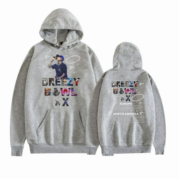 BREEZY BOWL XX PREGAME Hoodie Chris Brown Women's Men's Printed Sweatshirt Fashion Long Sleeve Hoodie