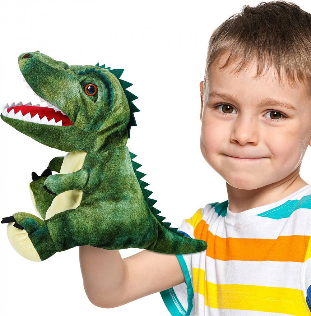 BREIS Dinosaurs Plush Toys, Dinosaur Hand Puppets Kids Toys,Stuffed