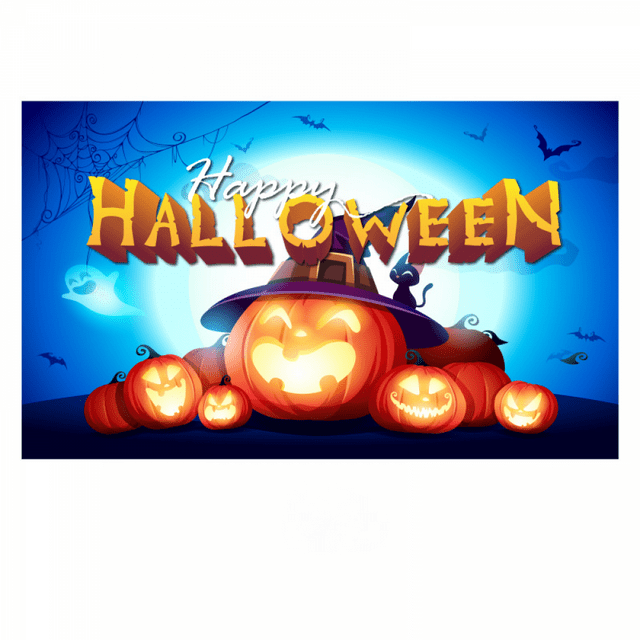 BREIS Halloween Backdrop Halloween Theme Party Background Pumpkin ...