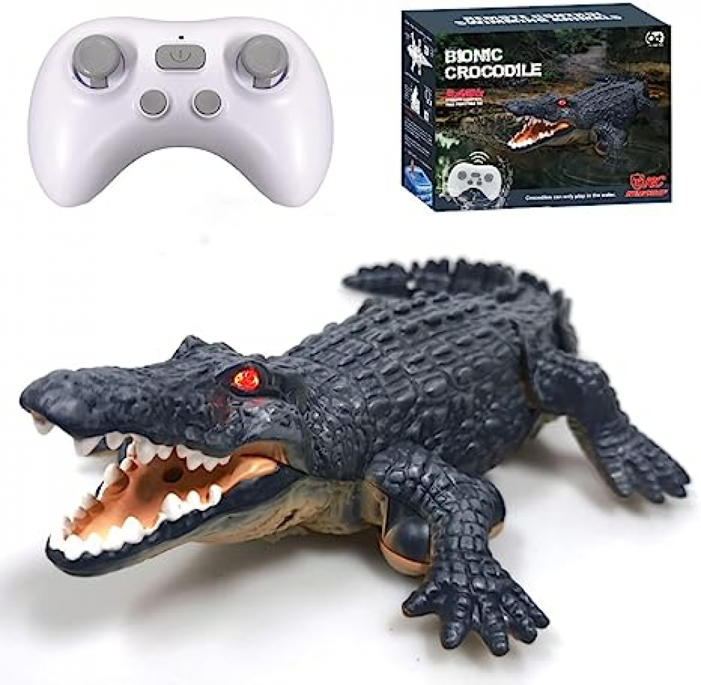 BREIS RC Crocodile Toy Remote Control Alligator Toy High Simulation