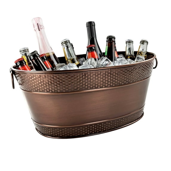 BREKX Colt Oval Hammered Beverage Tub, Rustproof