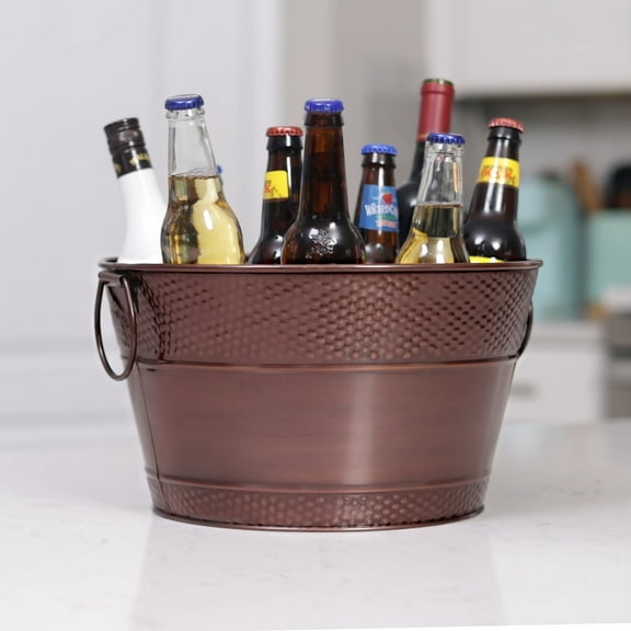 BREKX Old Tavern Galvanized Metal Lead-Free Certified Ice Buckets