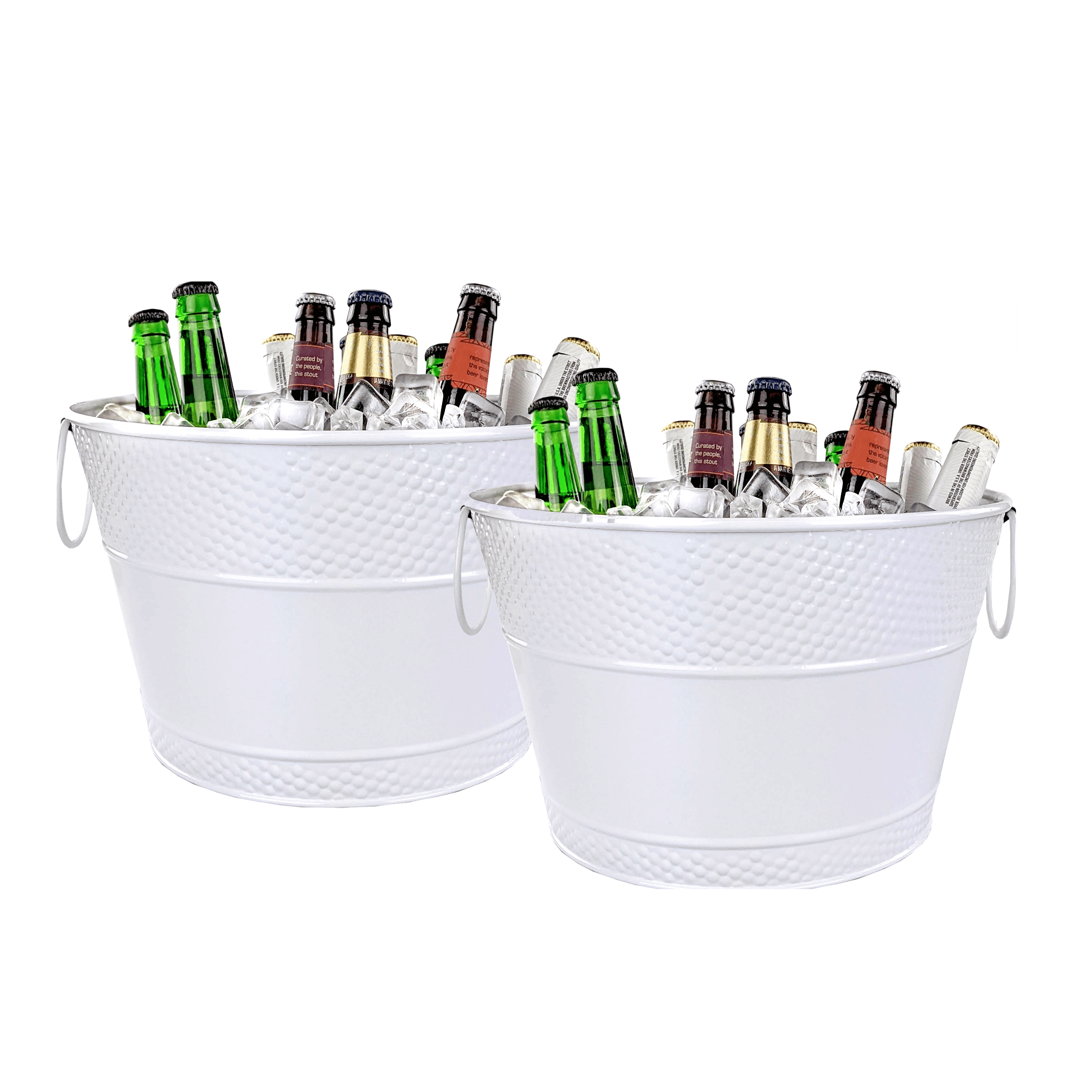 BREKX Personalized Beverage Bucket | 15 Quart Copper-Finish Wine Chiller, Rust-Proof Leak-Proof Ice Bucket - View #9
