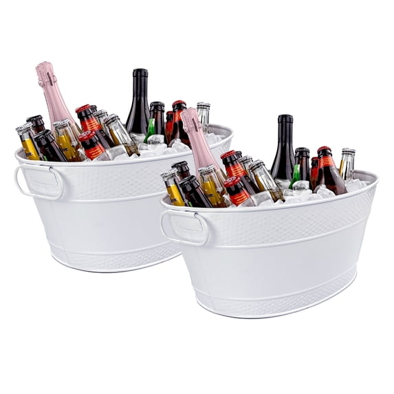 BREKX Set of 2 Colt Beverage Tubs in White