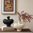 thumbnail image 1 of BRELIL 2Pcs Elegant Imitation Glazed Vase, Durable Plastic Flower Vase for Home Decor, Large 10 Inch Tall Decorative Vase for Living Room TV Cabinet, Centerpiece for Dried and Artificial Flower, 1 of 9
