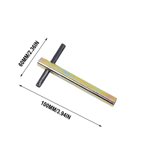 BRELIL Extended Triangular Elevator Key, Durable Emergency Lift Door Wrench, Long Heavy Duty Metal Tool For Fire Rescue Building Maintenance Access Control