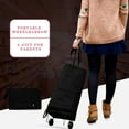 thumbnail image 1 of BRELIL Foldable Shopping Cart Bag, 2 In 1 Folding Trolley Shopping Cart, Collapsible Grocery Cart With Wheels For Vegetable Fruit Market Travel, Heavy Duty Oxford Cloth Shopping Tote, 1 of 7