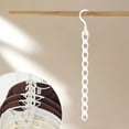thumbnail image 1 of BRELIL Multi Functional Clothes Hanger, Space Saving Folding Hanging Rack For Closet, 10 Slot Garment Organizer For Shirts Pants Dormitory Home Bedroom Wardrobe Storage, 1 of 3