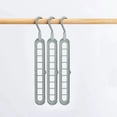 thumbnail image 1 of BRELIL Multifunctional 9-Hole Hanger Organizer, Durable Space Saving Closet Storage, Foldable Travel Clothes Hanger For Wardrobe Organization And Home Storage, 1 of 1