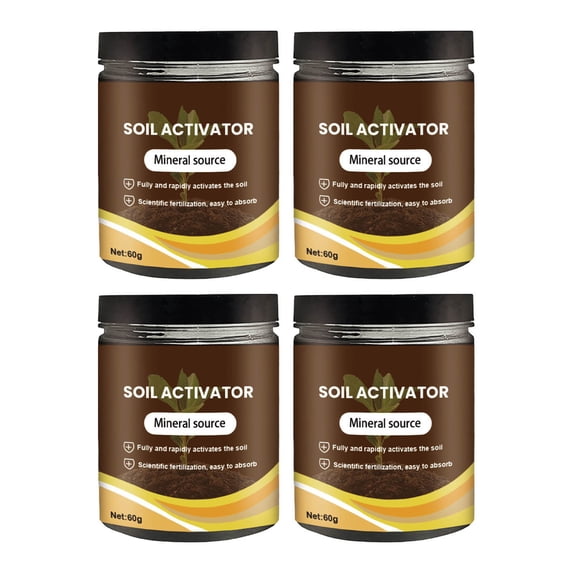 BRELIL Soil Activator For Plants, 60g Soil Conditioner And Growth Enhancer, Strong Rooting Fertilizer Booster With Improved Nutrient Efficiency For Garden Lawn Farm
