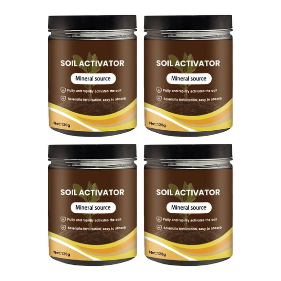 BRELIL Soil Activator For Plants, Strong Rooting Fertilizer Enhancer, 120g Soil Conditioner Improves Growth Development Fertilizer Efficiency, 2 Pack For Garden Lawn Farm Remediation