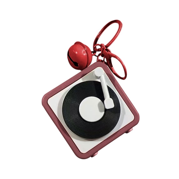 BRELIL Vintage Mini Cassette Player Keychain, Retro Tape Recorder Pendant For Music Playback, Portable Decorative Keychain Accessory For Gifts Backpack Keys Music Lovers