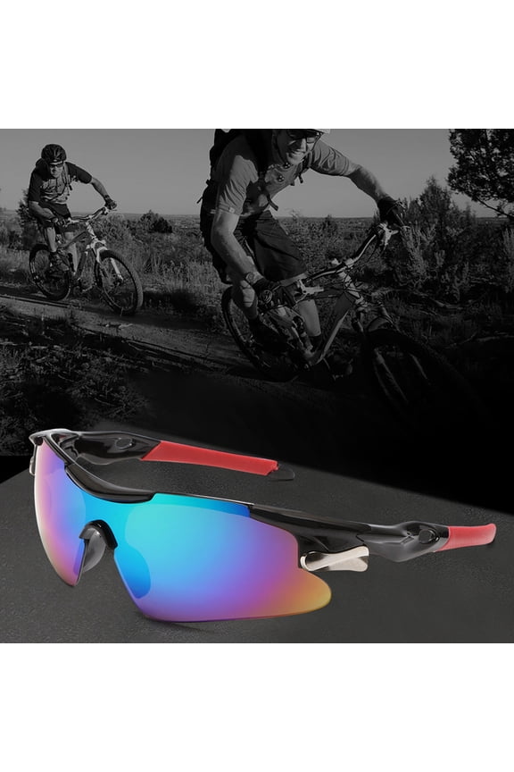 Windproof Cycling Glasses, Durable Sports Sunglasses For Men Women, Anti-Fog UV Protection Bike Goggles For Outdoor Running Hiking Motorcycle