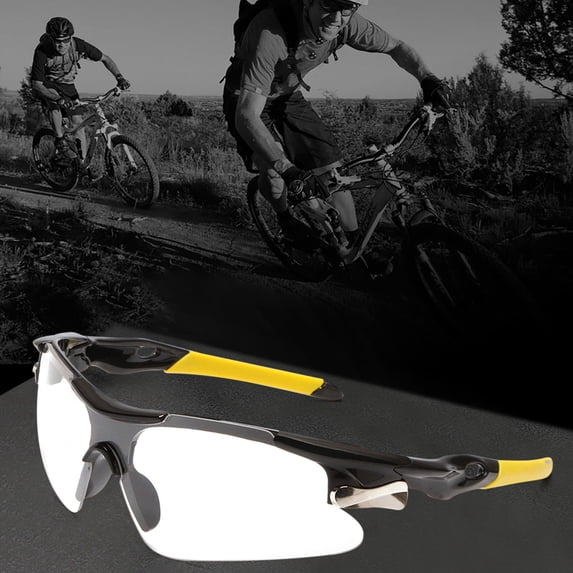 BRELIL Windproof Cycling Glasses, Durable Sports Sunglasses For Men Women, Anti-Fog UV Protection Bike Goggles For Outdoor Running Hiking Motorcycle